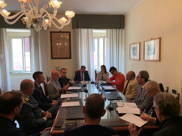 riunione coordinamento forze dell'ordine presieduta da Stelo